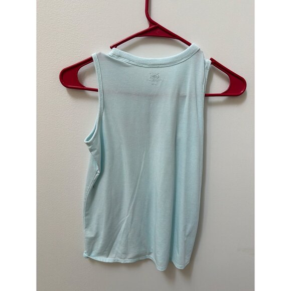 Athleta Girl Stand Up Together Light Blue Sleeveless Tank Top L/12 Polyester Ble - Picture 5 of 5